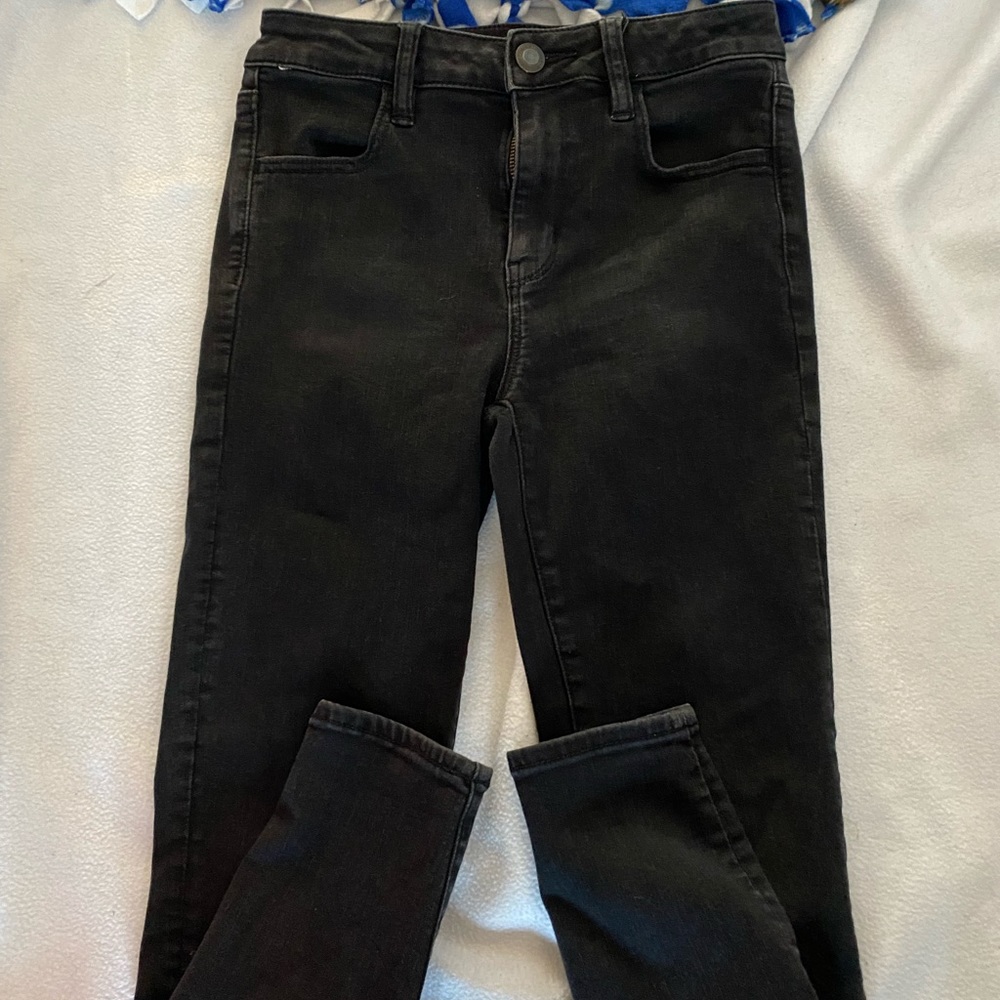 Black American Eagle Skinny Jeans!